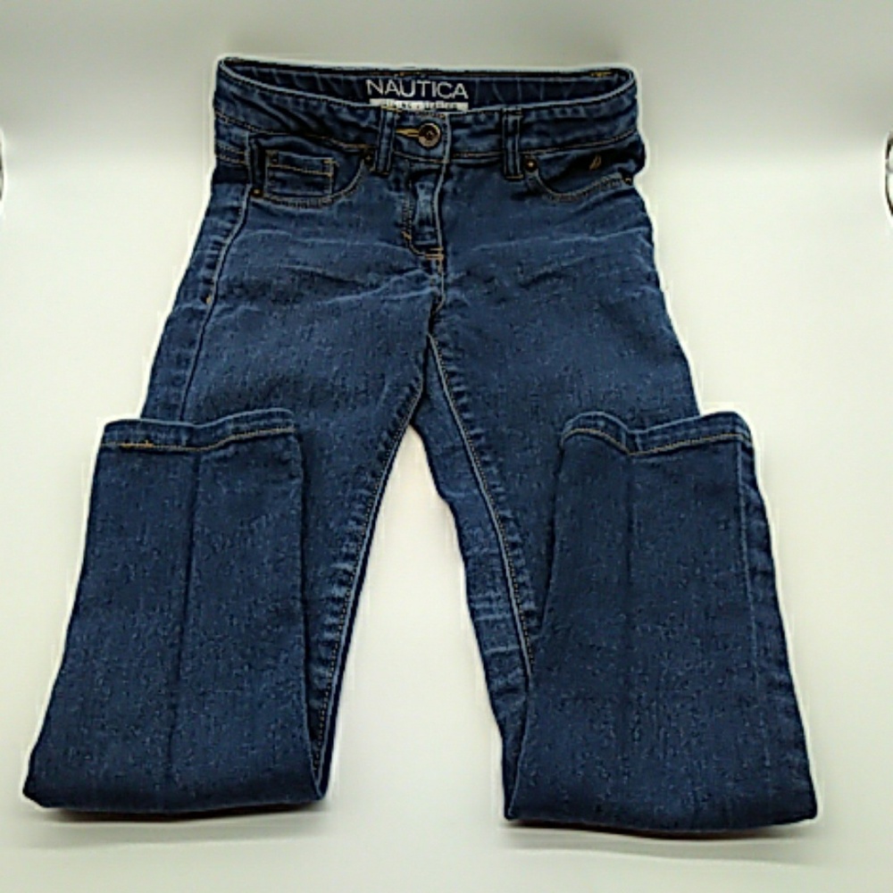 Nautica girls jeggins stretch 6X faded wash